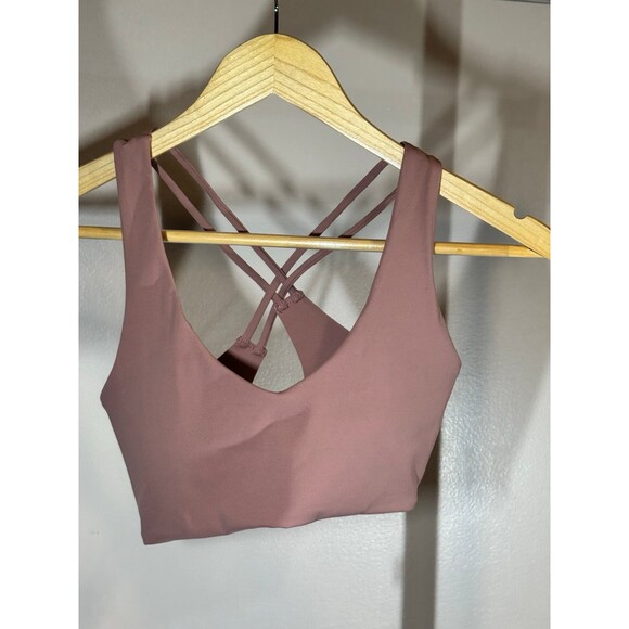 Other - Women’s Crossback Sports Bra Blush Brown Workout Gym Top PHERO Movement Small